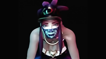 KDA Akali Rides a Monster
