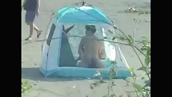 The couple make love in the tent
