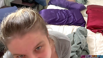 Stepson gets caught watching stepmom naked