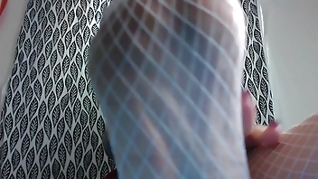 Feet of Kinky Nurse Calms your Anxiety with Foot Worship & Fishnets Fetish