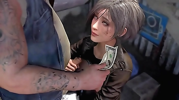 Ada Wong Homeless Handjob for Cash