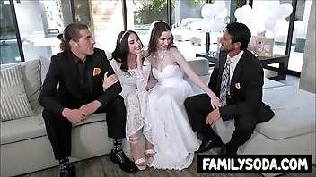 Virgin stepdaughters banged by stepdads before wedding