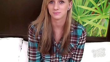 brand new blonde 18 yr old gets creampied