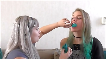 two innocent teen girls try some bondage