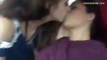 Girl fingers d. friend in car