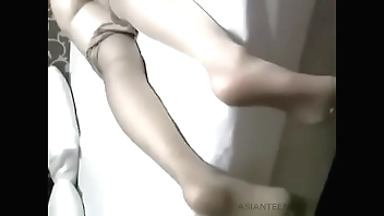 Petite Asian teen in homemade sex tape