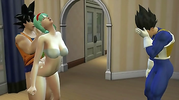 Vegeta tiene una pesadilla Goku se Folla a Su Esposa Bulma Delante de el Netorare Hentai