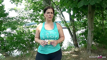 GERMAN SCOUT - BIG ASS BBW MATURE TALK TO FUCK AT STREET CASTING
