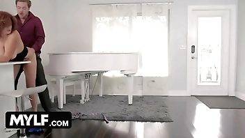 Bustylicious MILF Andi James seduces her stepson and got fucked in the bathroom.She gets wild as she got pounded hard while her huge tits.