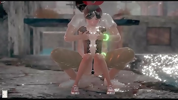 Hentai anime game having fun playing my little sister