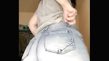 E-girl tails showing ass and pussy