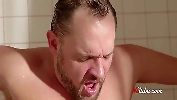 She Walks Into The Shower & Swallows His Cock- Shocked Step Dad Is In A Dilemma