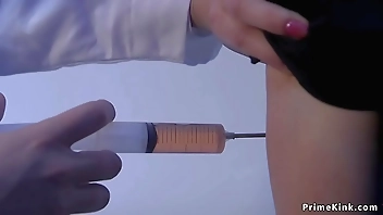 Hysterical patient anal fucks doctor