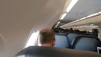 Public Airplane Blowjob