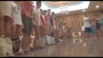 Russian Girls compare guys dicks cfnm