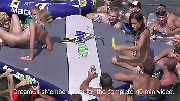 Teen Sluts Let Random Strangers Eat Their Pussies At Wild Lake Party