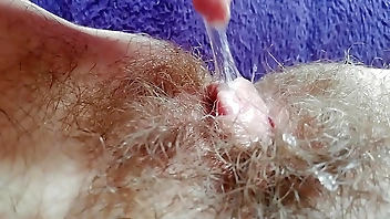 Super hairy bush big clit pussy compilation close up HD
