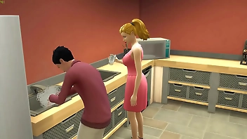 Sexy Stepmother and son