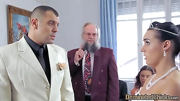 Submissive bride gets humiliated and fucked