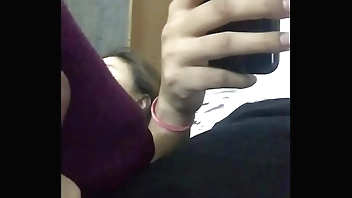 My girl jerking my dick off while watching porn