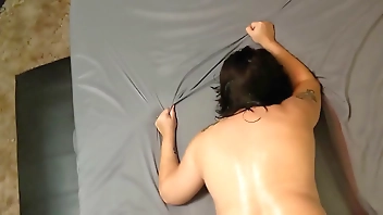 POV MILF Getting fucked from behind, ass filled and cums with throbbing vagina