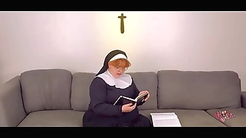 sunday special: chubby nun fucks crucifix -short