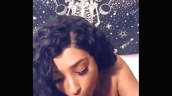 Gorgeous lightskin German teen sucking dick