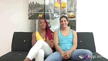 23yo bisexual hottie Jalila teaches some sex lessons to her 1. older BF