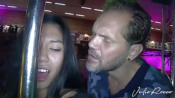 The girl from the audience who went up to fuck