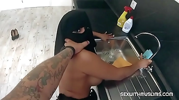 Muslim wife gets piss and anal treatment