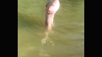 At the end of the day on the beach his step moth sucks his dick and gets fucked with he