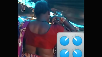 Rich sexy tight blouse backline of village mature