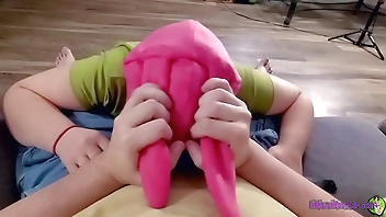 Louise and Gene are all grown up, and she's going to put her useless to work by interupting Gene's game time with a BJ and doggy