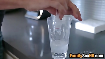 Sneaky stepdad stepmom with to fuck his stepdaughter