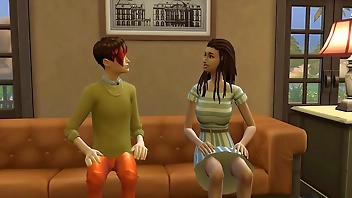 Me And My step Dad Fucking My step Sister Threesome