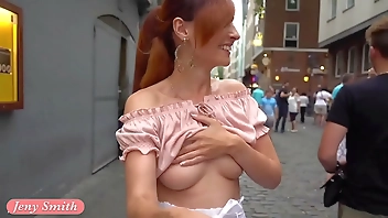 Jeny Smith compilation. Naked in public with flasing and body art scenes.