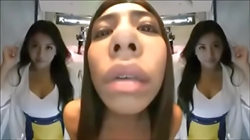 Tropical beauty glass licking