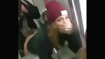 Couple fucking hot in the bathroom