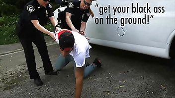 BLACK PATROL - Officers Maggie Green & Joslyn Put Black Suspect In His Place