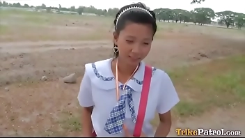 Slutty Asian MILF picked up at mall then fucked