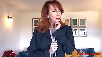 British mature Red will do anything to sell this house