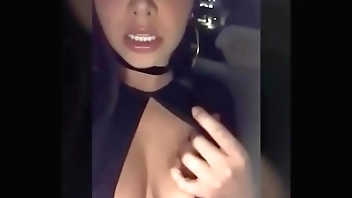 Singer Paola jara. Masturbating in car
