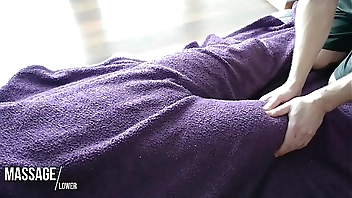 Sensual Gently Massage - Soft Technique - Hairy blanket