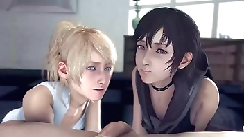 「Teamwork Makes the Dream Work」by lazyprocrastinator [Final Fantasy SFM Porn] (Audio by EvilAudio)