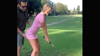 Golfing Blond creampie