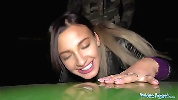 Public Agent Sexy tattooed horny minx night time fuck and facial