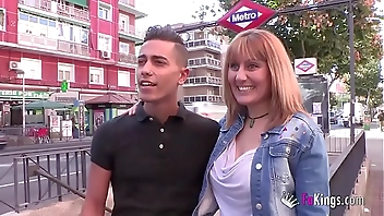 37yo Busty MILF Nuria makes her 19yo friend debut in porn!