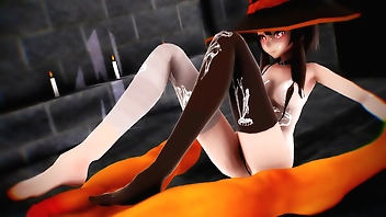 [20190602][MMD]XXX Megumin Dungeon Pleasure