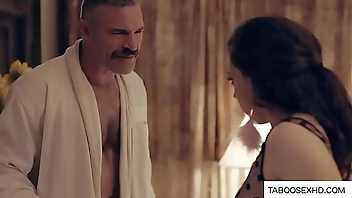 step Mom see dad cuming on stepdaughter