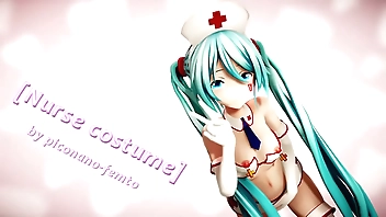 Hatsune Miku in Become of Nurse by [Piconano-Femto]